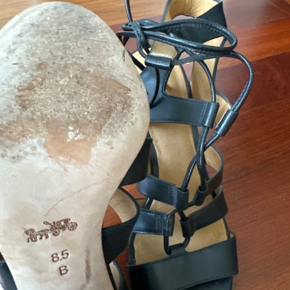 Coach Larissa Lace Up Heels - Picture 4 of 5